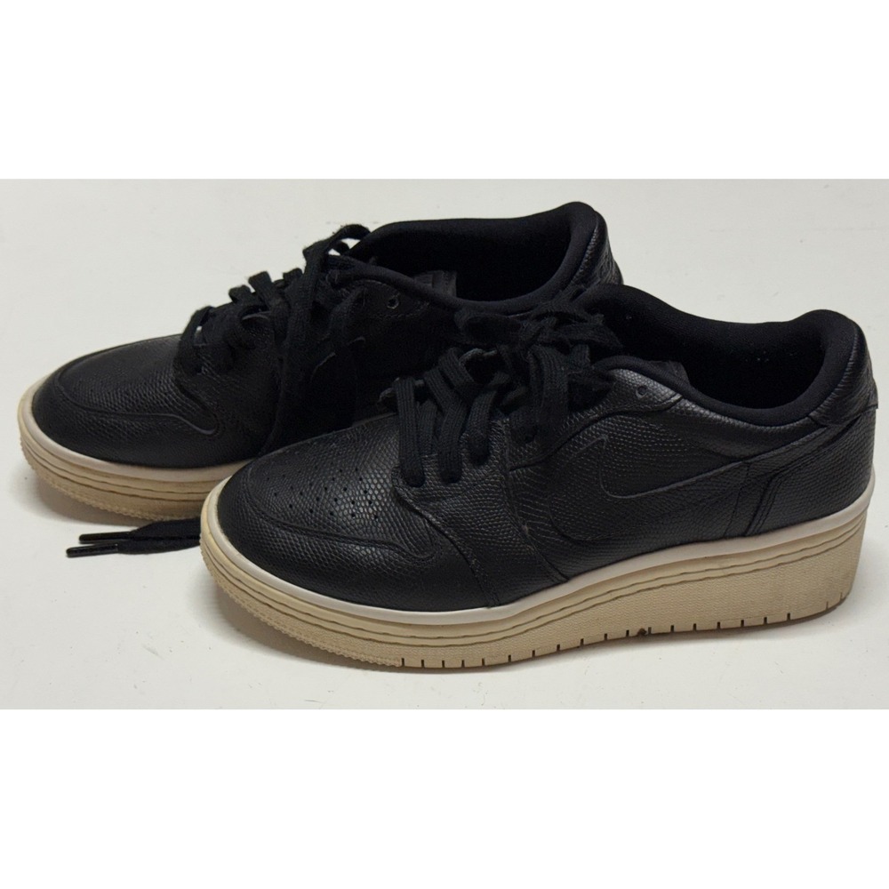 Nike Air Jordan 1 Retro Low NS Black Sail Platform Sneakers AO1334-014‎ Womens 9